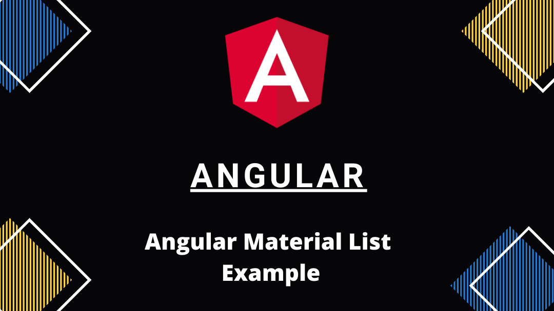 Angular Material List Example