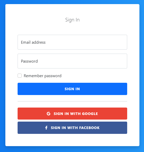 Bootstrap Login Screen With Floating Labels