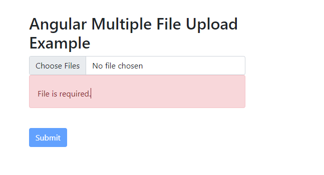 Angular Multiple File Upload Example